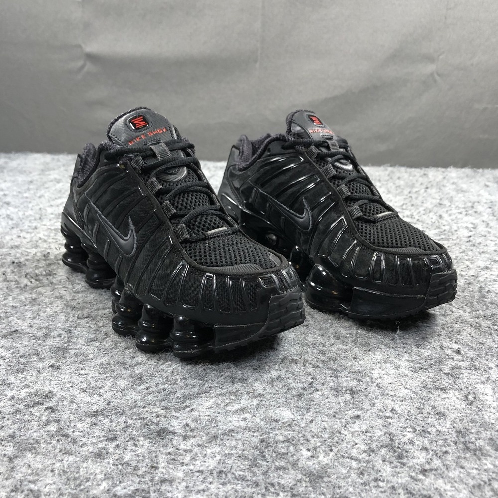 Nike Shox TL Shoes Youth 5Y Black Mesh Running Sneakers IO4645-001 Athletic